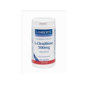 Lamberts L-Ornithine 500mg 60caps