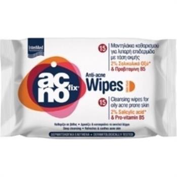 Intermed Acnofix Anti-Acne Cleansing Wipes Oily Skin 15τμχ