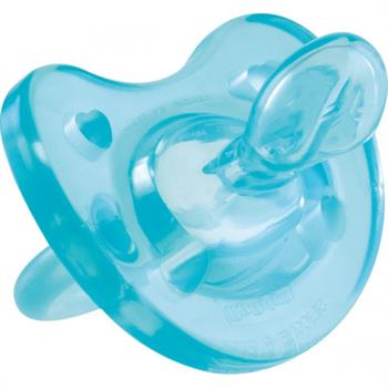 Chicco Πιπίλα Physio Soft, Όλο σιλικόνη Σιέλ, 0m+ 1τμχ 02711-21