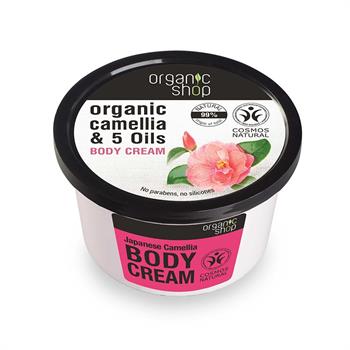 Natura Siberica Body Cream Βιολογική Καμέλια & 5 Έλαια 250ml