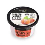 Natura Siberica Body Cream Βιολογικό Λίτσι & 5 Έλαια 250ml