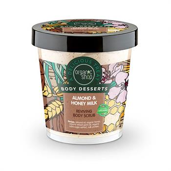 Natura Siberica Body Desserts Almond & Honey Milk Αναζωογονητικό απολεπιστικό σώματος 450ml