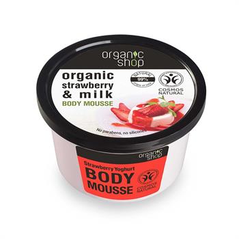 Natura Siberica Body Mousse Βιολογική φράουλα & γιαούρτι 250ml