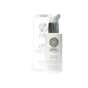 Natura Siberica Gel καθαρισμού προσώπου για επιβράδυνση της γήρανσης Copenhagen Caviar de Russie 200ml