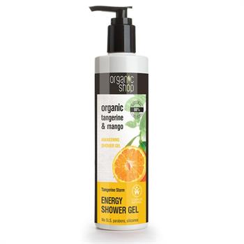 Natura Siberica Organic tangarine & mango Βιολογικό Μανταρίνι & Μάνγκο αφρόλουτρο ενέργειας 280ml