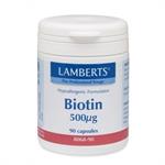 Lamberts Biotin 500mcg 90caps