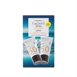 Korres Αντιηλιακή Κρέμα Προσώπου Γιαούρτι SPF50 50ml 1+1 Δώρο 