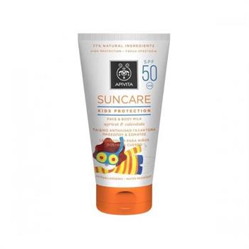 Apivita Suncare Kids Protection Face & Body Milk SPF50 με Βερύκοκο & Καλέντουλα 150ml