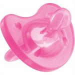 Chicco Πιπίλα Physio Soft Όλο Σιλικόνη Ροζ 12m+ 1τμχ 02713-11