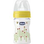 Chicco Well Being Πλαστικό Μπιμπερό με Θηλή Σιλικόνης 150ml 20611-30