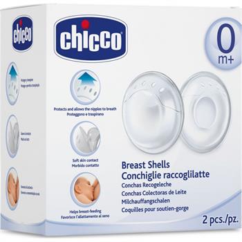 Chicco Κοχύλια Συλλογής Μητρικού Γάλακτος 2τμχ 02258-00