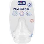 Chicco Θηλή Σιλικόνης Κανονική Ροή 0m+ 2τμχ 20811-20