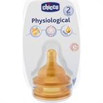 Chicco Θηλή Καουτσούκ Μέτρια Ροή 2m+ 2τμχ 20822-20