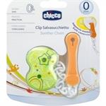 Chicco Κλιπ Πιπίλας με Αλυσίδα (Πράσινο) 0m+