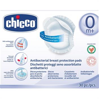 Chicco Επιθέματα Στήθους Αντιβακτηριακά 30τμχ 61779-00