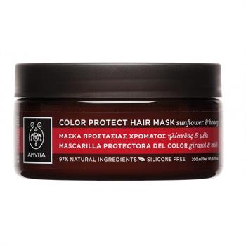 Apivita Colour Protect Hair Mask για Βαμμένα Μαλλιά με Ηλίανθο & Μέλι 200ml