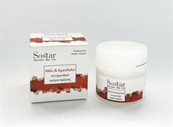 Sostar Αντιγηραντική Κρέμα Προσώπου και Λαιμού με Μέλι & Αμυγδαλέλαιο 50ml