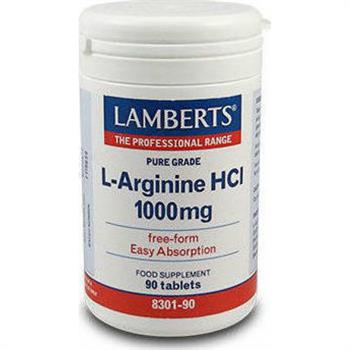 Lamberts L-Arginine HCl 1000mg 90tabs