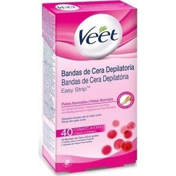 Veet Easy Strip Ταινίες Κρύο Κερί για Κανονικό δέρμα 40τμχ