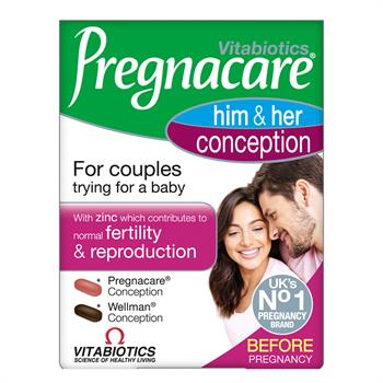 Vitabiotics Pregnacare His & Her Conception Dual Pack 2x30tabs