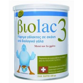Biolac 3 Bιολογικό Γάλα Για Βρέφη 400gr