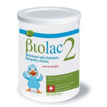 Biolac 2 Bιολογικό Γάλα Για Βρέφη 400gr