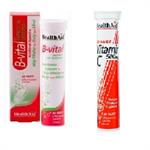 Health Aid B-Vital 20 αναβράζουσες ταμπλέτες & Vitamin C 500mg Πορτοκάλι 20 αναβράζουσες ταμπλέτες