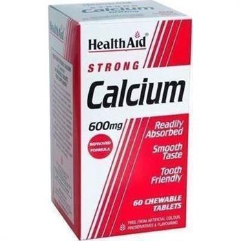 Health Aid Strong Calcium 600mg 60 μασώμενες ταμπλέτες