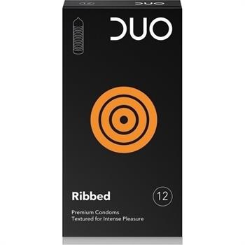 Duo Ribbed για μέγιστη απόλαυση 12τμχ