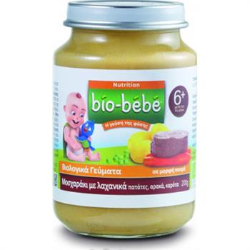 Bio-Bebe Βιολογική Βρεφική Τροφή Μοσχαράκι με Λαχανικά 200gr