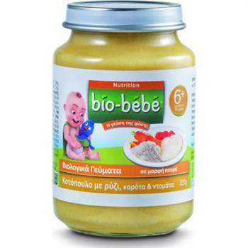 Bio-Bebe Βιολογική Βρεφική Τροφή Κοτόπουλο με Ρύζι 200gr