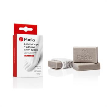 Podia Ελαφρόπετρα & Σαπούνι Διπλή Δράση, με Tea Tree Oil 100gr