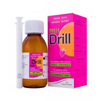 Petit Drill Παιδικό Βρεφικό Σιρόπι για το Βήχα με Γεύση Φράουλα 125ml