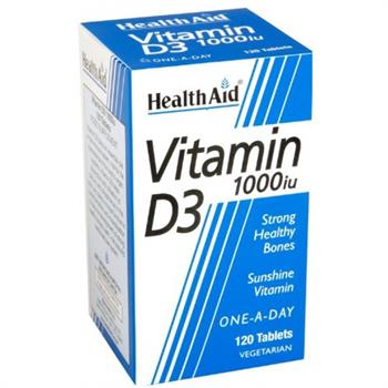 Health Aid Vitamin D3 1000IU 120tabs