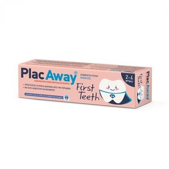Plac Away First Teeth Βρεφική Οδοντόπαστα με Γεύση Βανίλιας 50ml