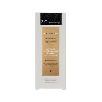 Korres Abyssinia Superior Gloss Colorant Βαφή Μαλλιών 3,0 Καστανό Σκούρο