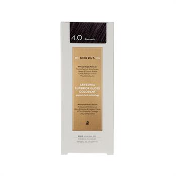 Korres Abyssinia Superior Gloss Colorant Βαφή Μαλλιών 4,0 Καστανό