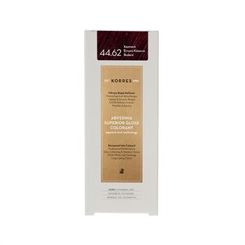 Korres Abyssinia Superior Gloss Colorant Βαφή Μαλλιών 44,62 Καστανό Έντονο Κόκκινο-Βιολετί