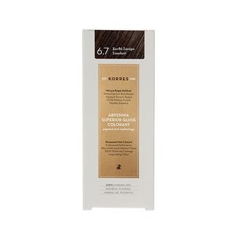 Korres Abyssinia Superior Gloss Colorant Βαφή Μαλλιών 6,7 Ξανθό Σκούρο Σοκολατί