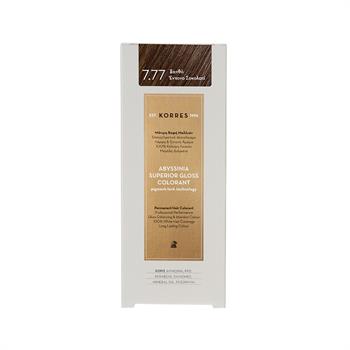 Korres Abyssinia Superior Gloss Colorant Βαφή Μαλλιών 7,77 Ξανθό Έντονο Σοκολατί