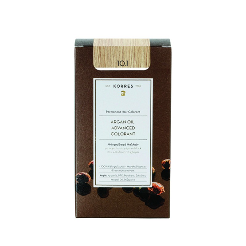 Korres Argan Oil Adnanced Colorant 10.1 Ξανθό Πλατίνας Σαντρέ