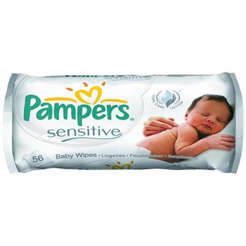Pampers Μωρομάντηλα Sensitive Μονή Συσκευασία 56 μωρομάντηλων
