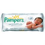 Pampers Μωρομάντηλα Sensitive Μονή Συσκευασία 56 μωρομάντηλων