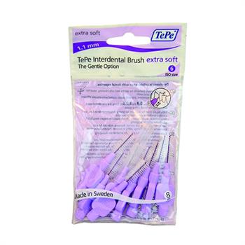TePe X-Soft Μεσοδόντια Βουρτσάκια Μωβ 1.1mm