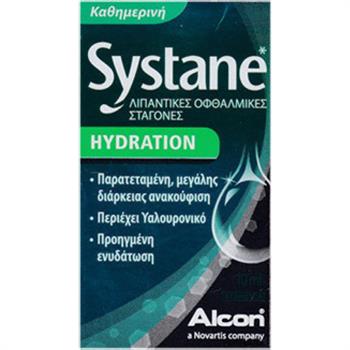Systane Hydration Οφθαλμικές Λιπαντικές Σταγόνες 10ml