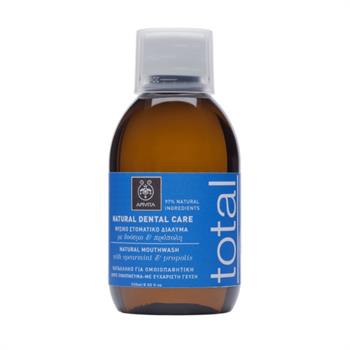 Apivita Total Natural Mouthwash Στοματικό Διάλυμα με Δυόσμο και Πρόπολη 250ml