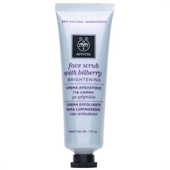 Apivita Face Scrub Απολέπισης για Λάμψη με Μύρτιλο 50ml