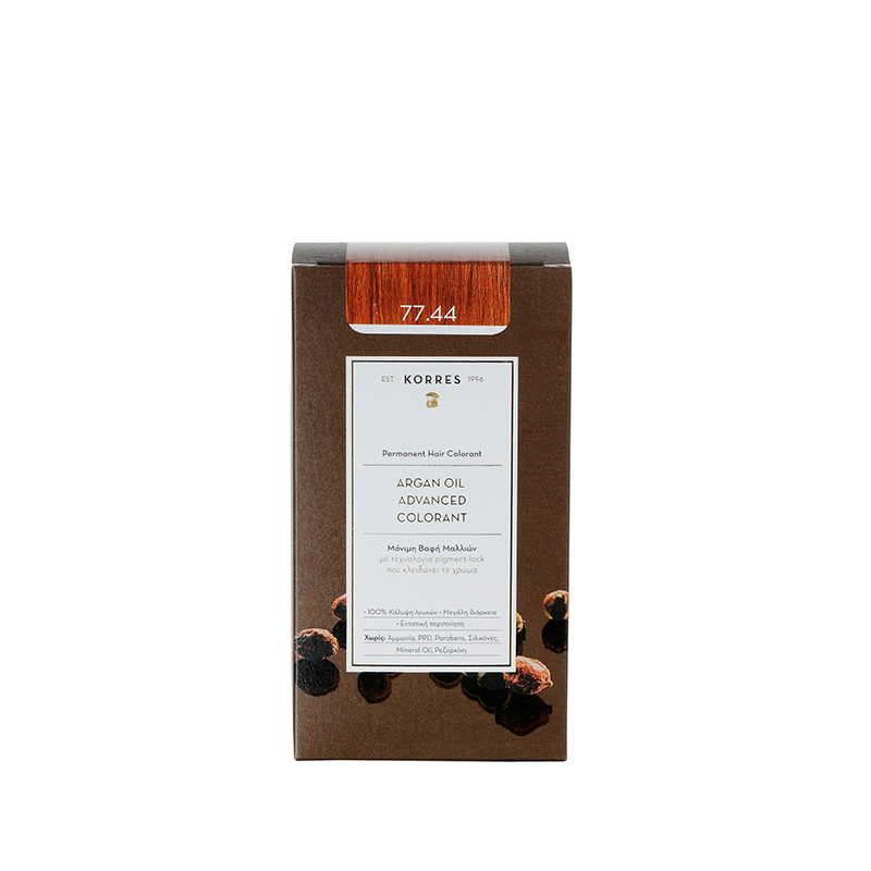 Korres Argan Oil Advanced Colorant 77.44 Ξανθό Έντονο Χάλκινο