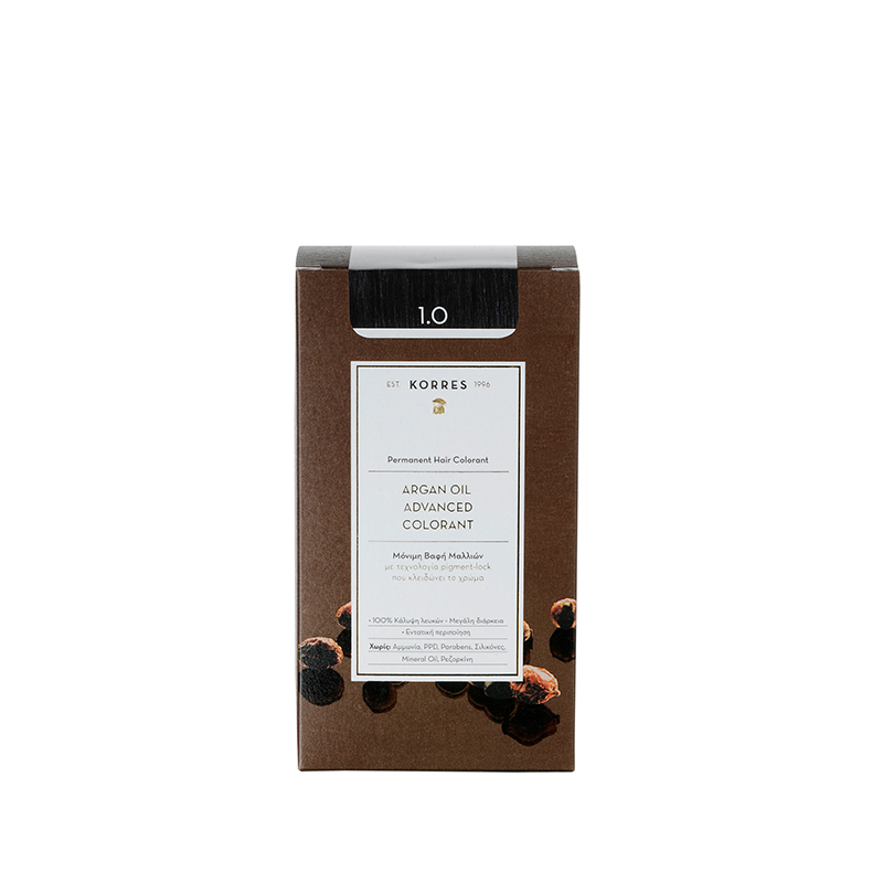Korres Argan Oil Advanced Colorant 1.0 Μαύρο