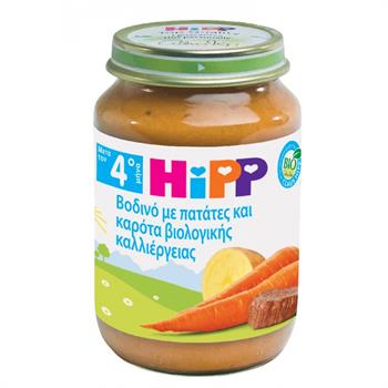 HiPP Βρεφικό Γεύμα Βοδινό με Πατάτες και Καρότα 190gr